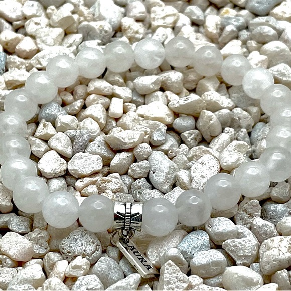 3 bracelets 2 aqua marine and 1 white quartz with Swarovski crystal pave - Picture 5 of 5